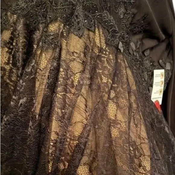 MAC DUGGAL 67897 Jersey & Lace Cocktail Dress, Size 24W, New with Tag MSRP $398 - Picture 7 of 8